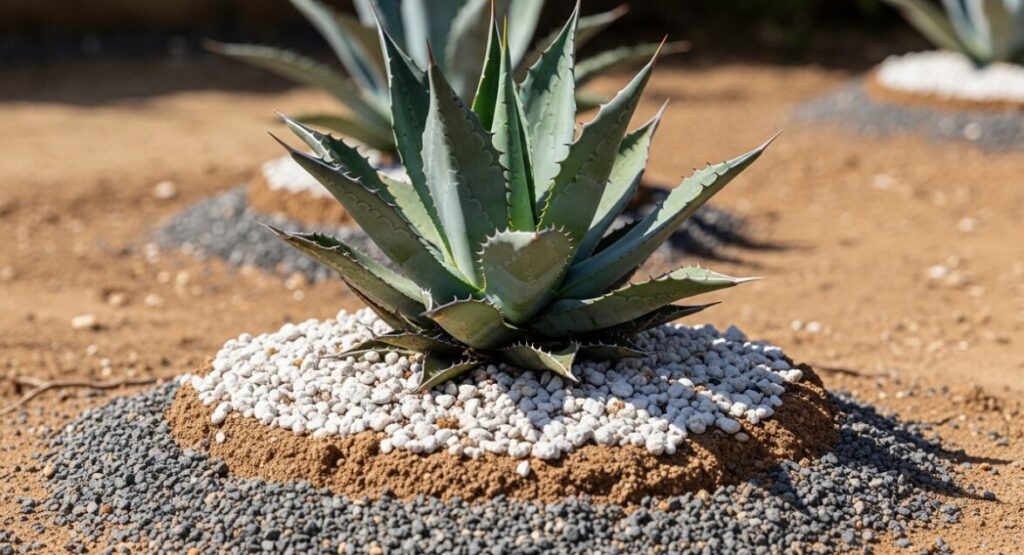 アガベの笹の雪を地植えで育てるメリットと成長の魅力 | グリーン 