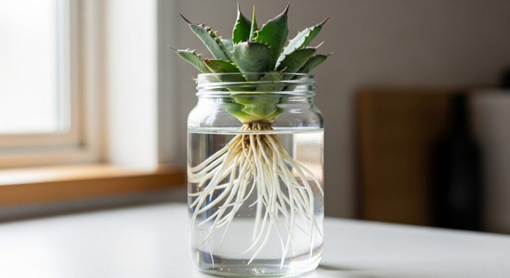 水耕栽培でアガベの発根させるための水管理術